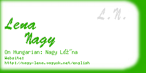 lena nagy business card